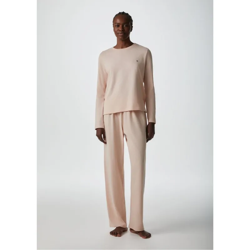 Pijama Longo Feminino Básico - Rosa M