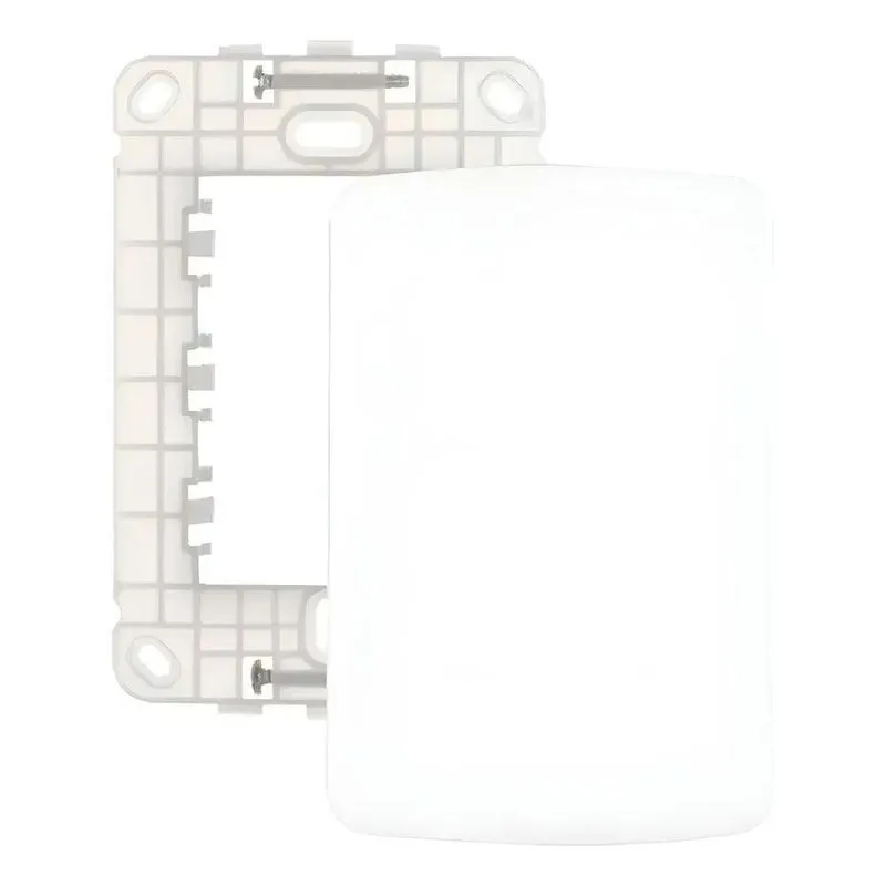 Placa Cega Com Suporte 4x2 Conjunto Cor Branca Margirius