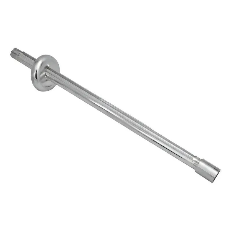 Cano Para Chuveiro 40cm Alumínio Luxo Brilhante - Prateado