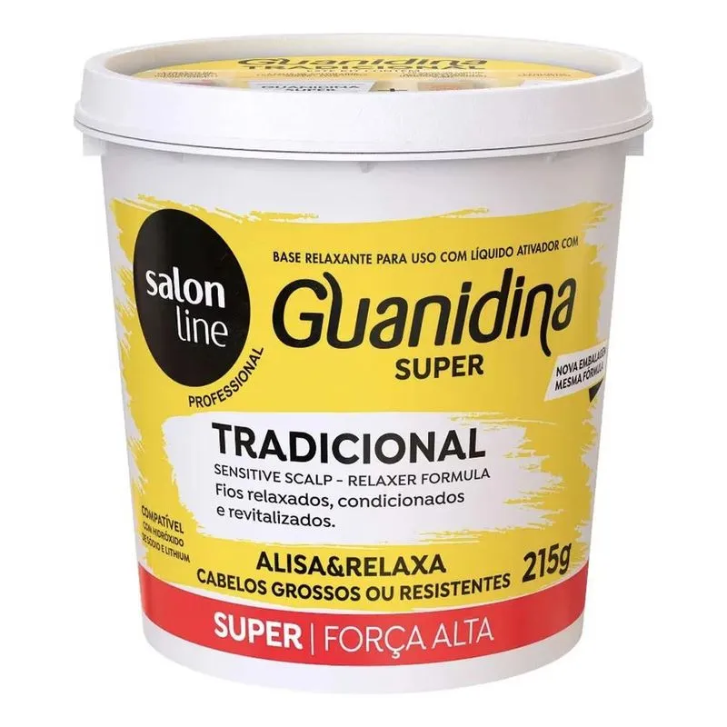 Alisante Capilar Guanidina Salon Line Alisa &amp; Relaxa Profiss