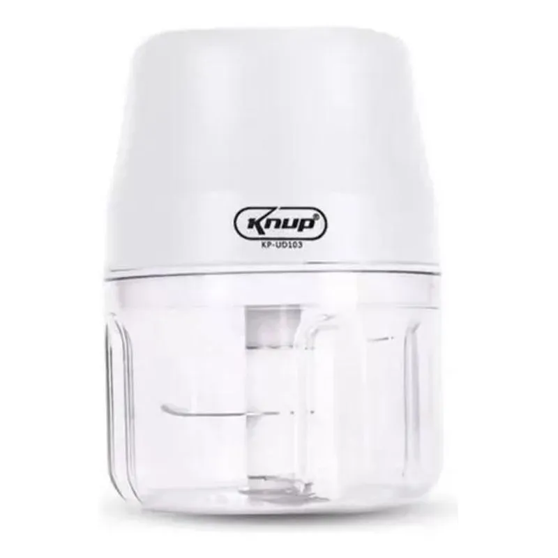 2x Mini Processador Elétrico 3 Lâminas Alho Cebola Usb 200ml