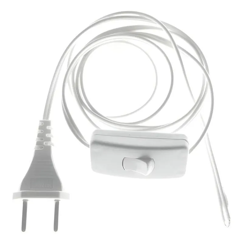 Instalação Rabicho Com Interruptor Abajur 1,00mt + T Branco