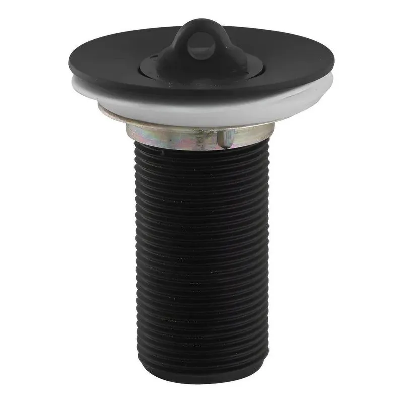 Válvula Ralo De Pia Lavatório Banheiro Metal 7/8 Cor Preto -