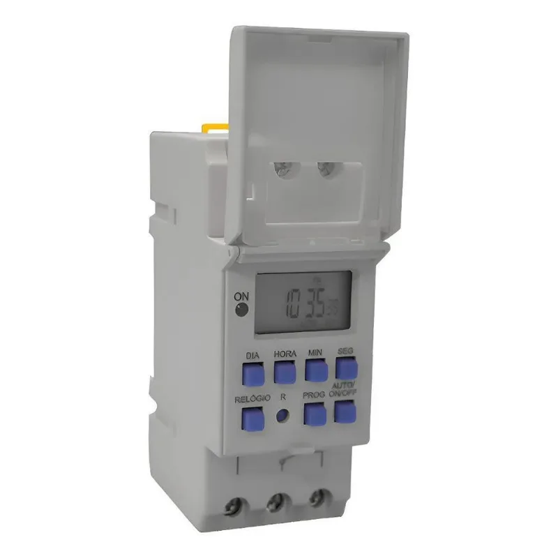 Timer Temporizador Digital 110v 220v Bivolt 10a Din 35mm Ilu