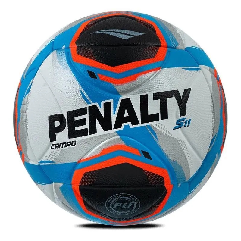 3x Bola De Futebol De Campo Penalty S11 R2 Xxv Cor Azul