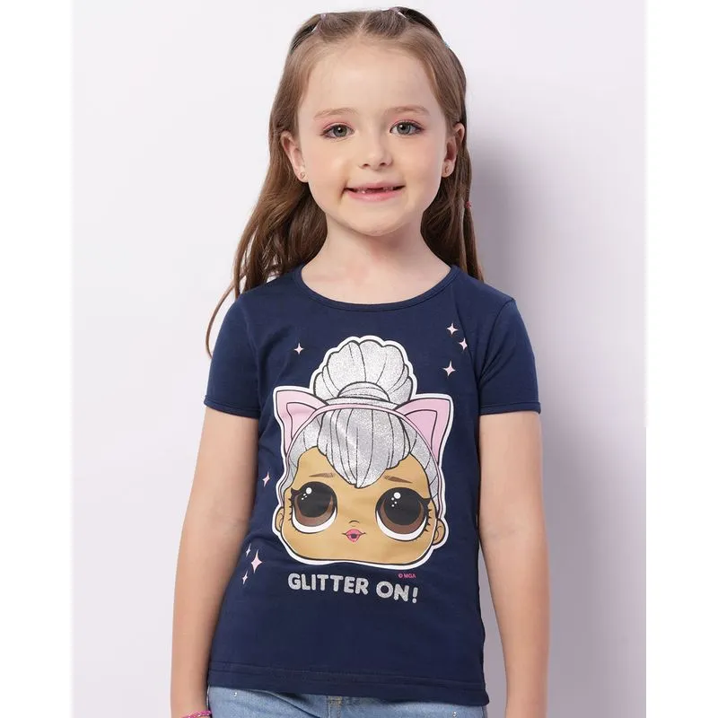 Camiseta Infantil Lol Suprise Manga Curta Marinho 10