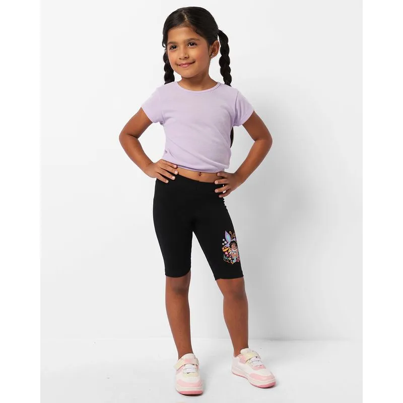 Bermuda Infantil Ciclista Disney Estampa Encanto Preta 8