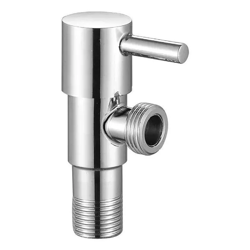 Registro Torneira Em Aço Inox Escovado 1/4 Volta Saída 1/2