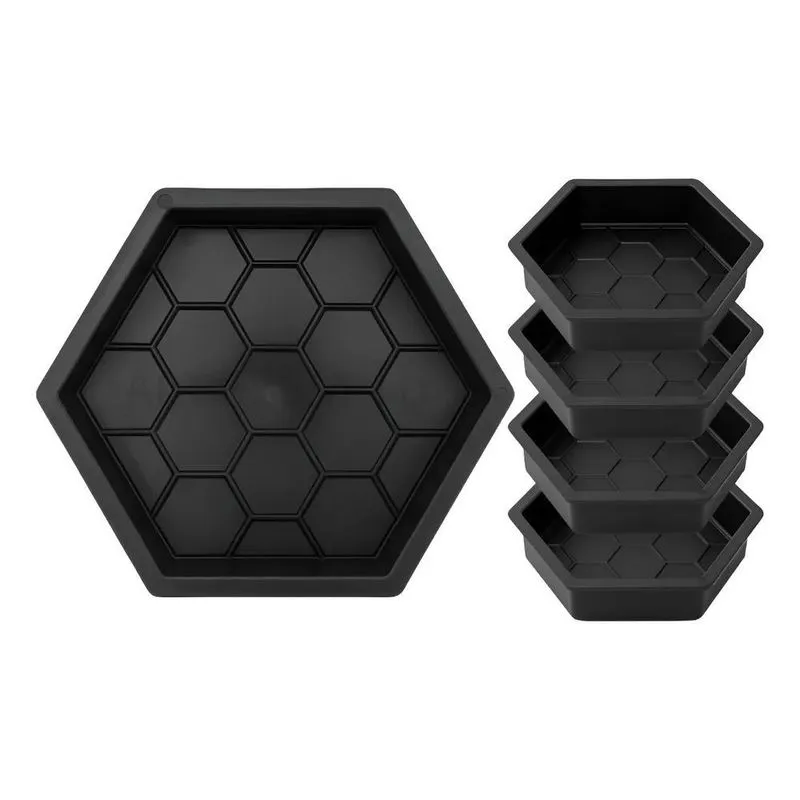 Sextavada Estriada Forma Plástica Fazer Bloquete 25x25x6