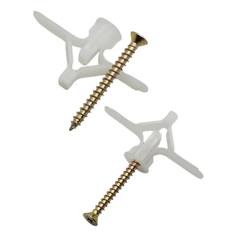 100 Bucha Gesso 4-16mm Drywall Kit C/parafuso Phillips