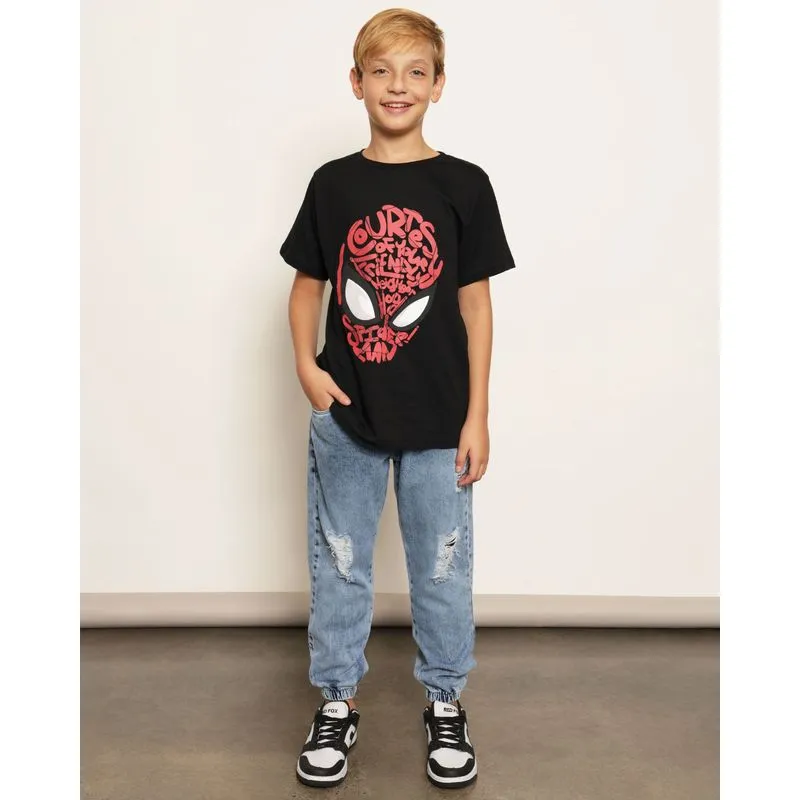 Calça Jeans Juvenil Jogger Azul 12