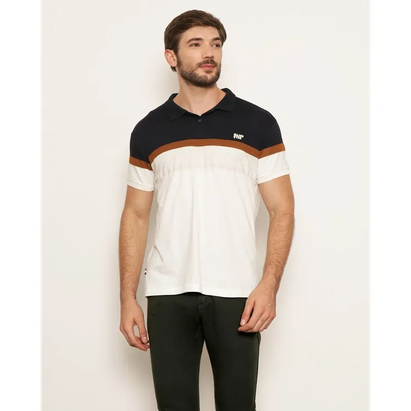 Camisa Polo Gangster Com Recortes Manga Curta Off White GG