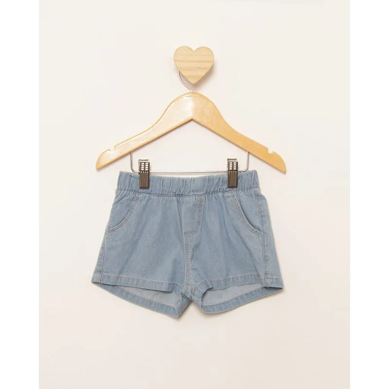 Short Bebê Liocel Curto Azul 2