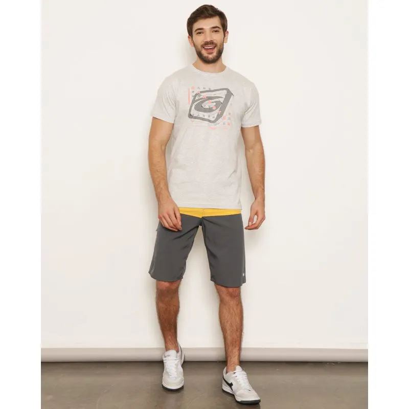 Bermuda Masculina Gangster Reta Com Cordão Cinza 40