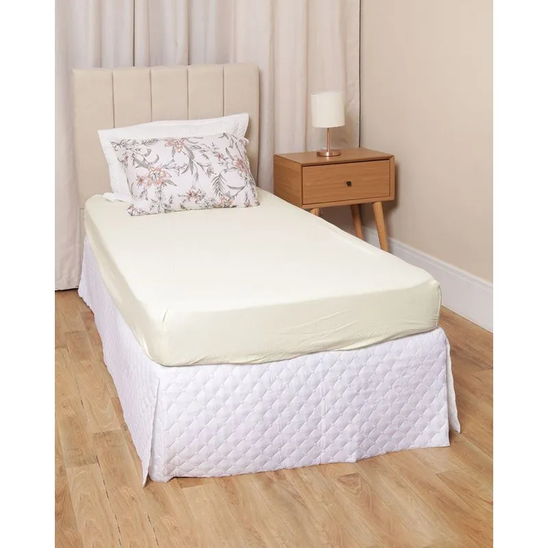 Jogo De Cama Solteiro Edromania 2 Peças Slim Amarelo UN
