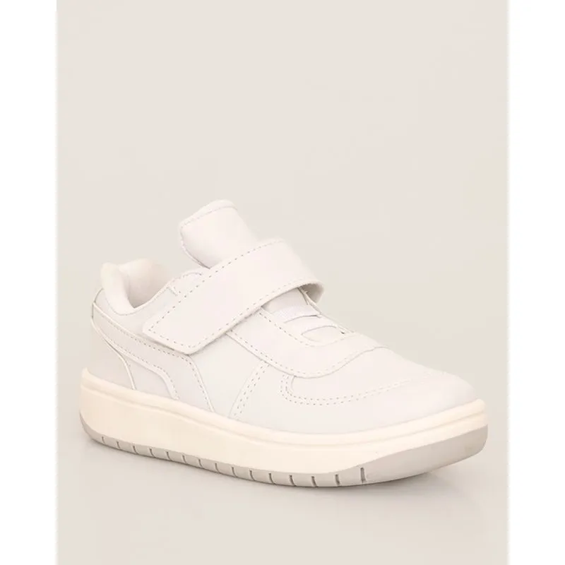 Tênis Infantil Casual Com Recortes Branco 29