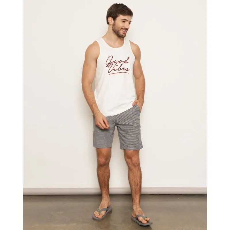 Bermuda Masculina Reta Surf Listrada Cinza 44