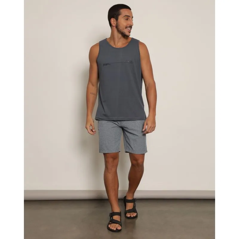 Bermuda Masculina Reta Surf Listrada Cinza 40