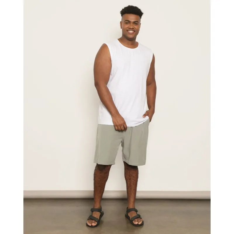 Bermuda Plus Size Masculina Reta Surf Com Bolsos Verde 50