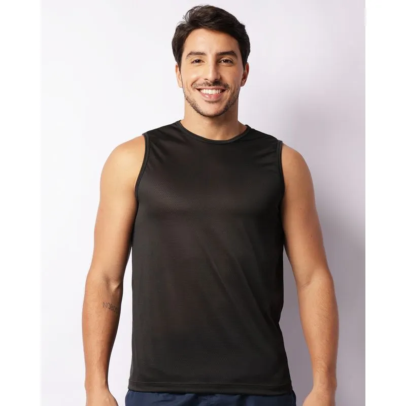 Regata Esportiva Masculina Dry Fit Preta GG
