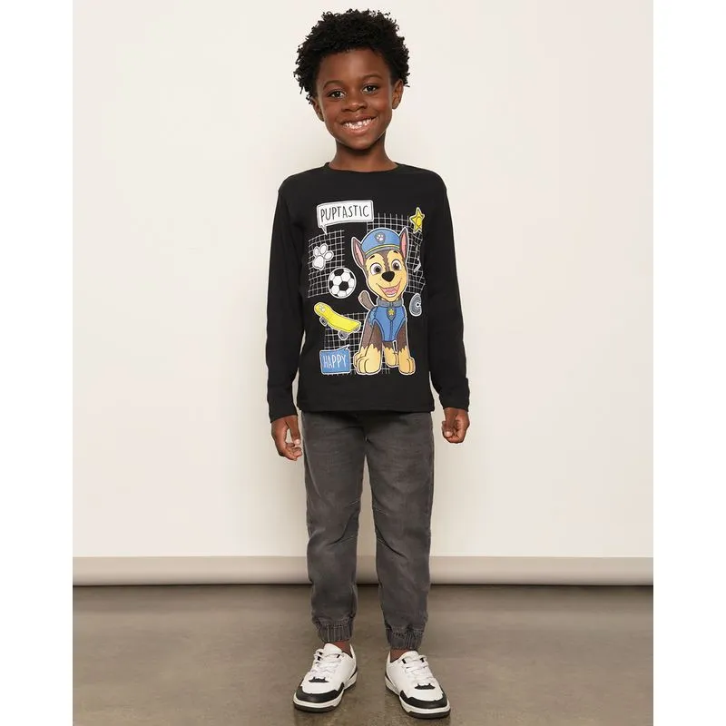 Calça Jeans Infanil Jogger Com Bolso Cinza 6