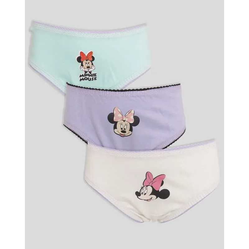 Kit 3 Calcinhas Infantil Biquíni Disney Minnie Sortida 8