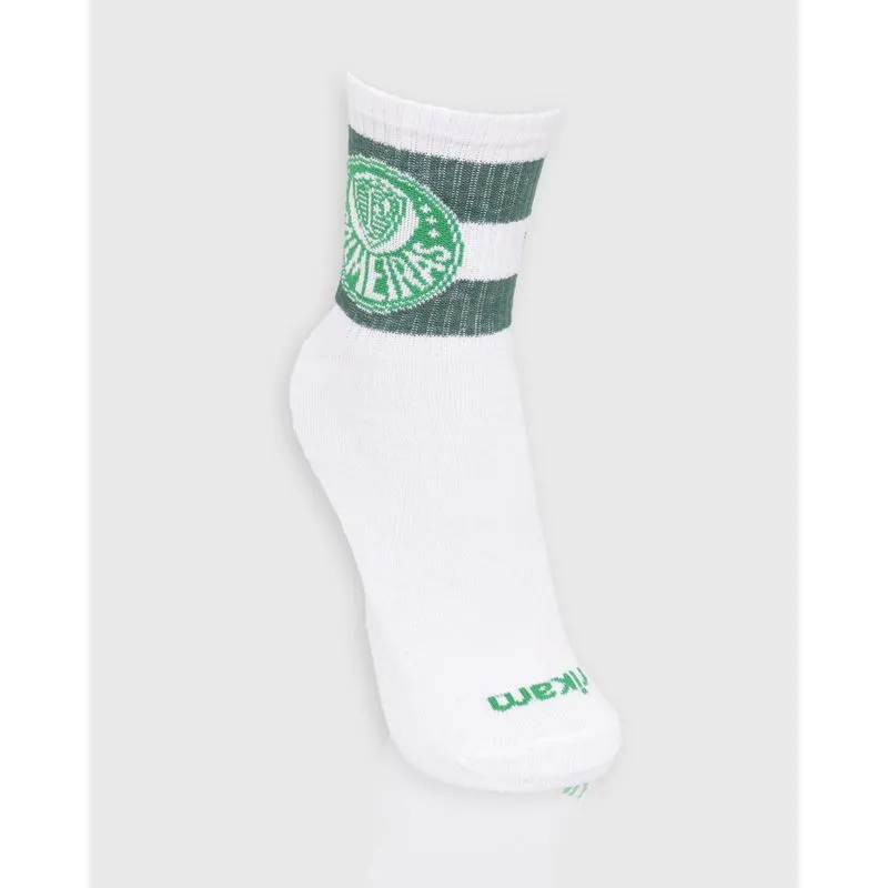 Meia Masculina Cano Longo Estampa Sortida Branca 38 A 43