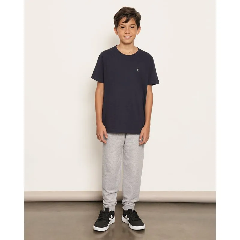Calça Moletom Juvenil Peluciada Dc Comics Batman Cinza 14