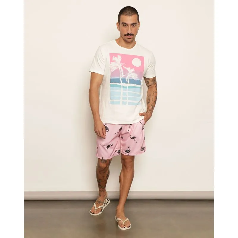 Bermuda Surf Masculina Reta Estampa e Cores Sortidas M