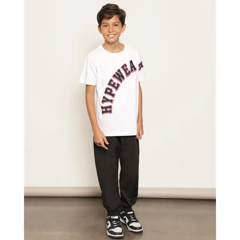 Calça Juvenil Jogger Com Cordão Preta 14