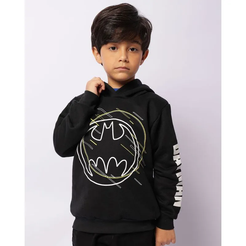 Blusão Moletom Infantil Peluciado DC Comics Estampa Batman Preto 4
