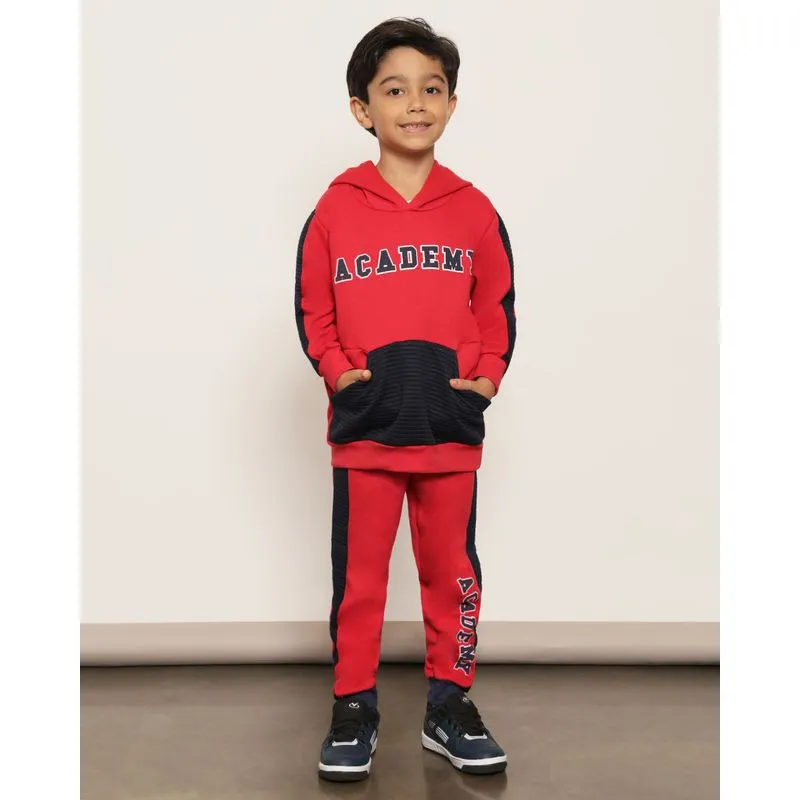 Calça Moletom Infantil Peluciada Jogger Com Recortes Vermelha 6