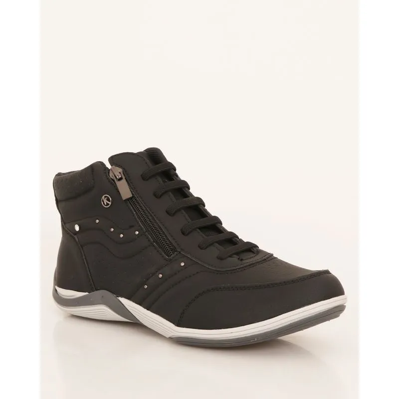 Tênis Feminino Kolosh Cano Médio Casual Preto 38