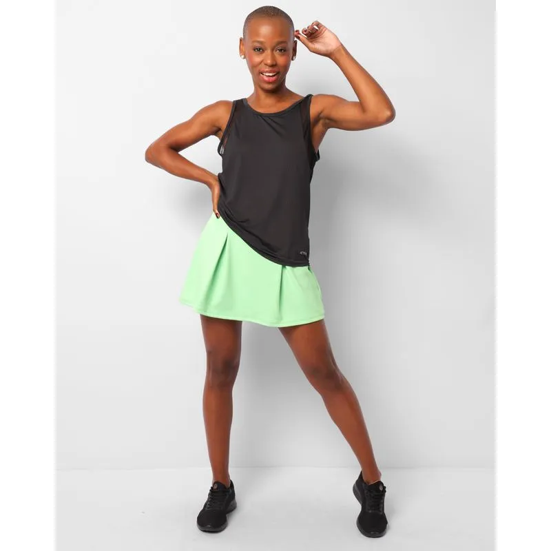 Short Saia Feminino Curto Fitter Fitness Verde P