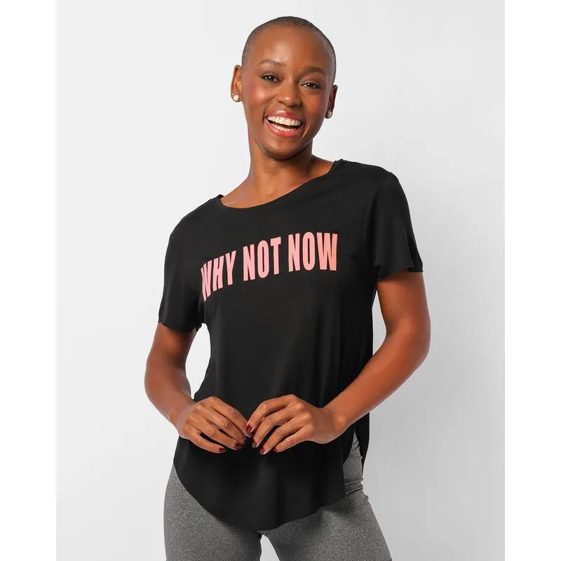 Blusa Feminina Fitness Fitter Estampa Frontal Preta P