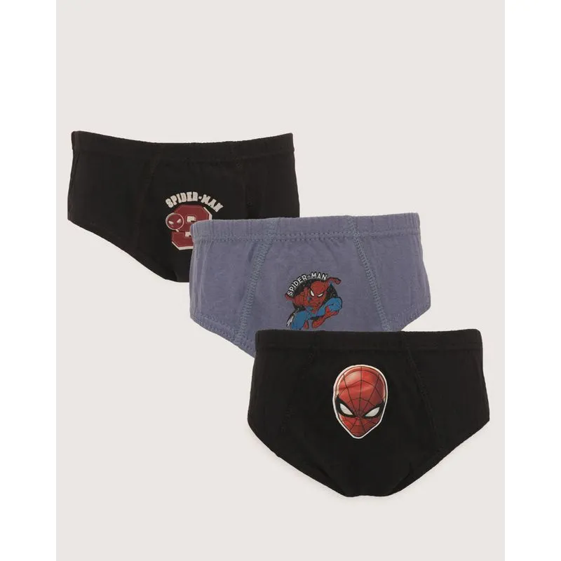 Kit Cueca Infantil Marvel Homem Aranha Slip Estampa E Cores Sortida 4