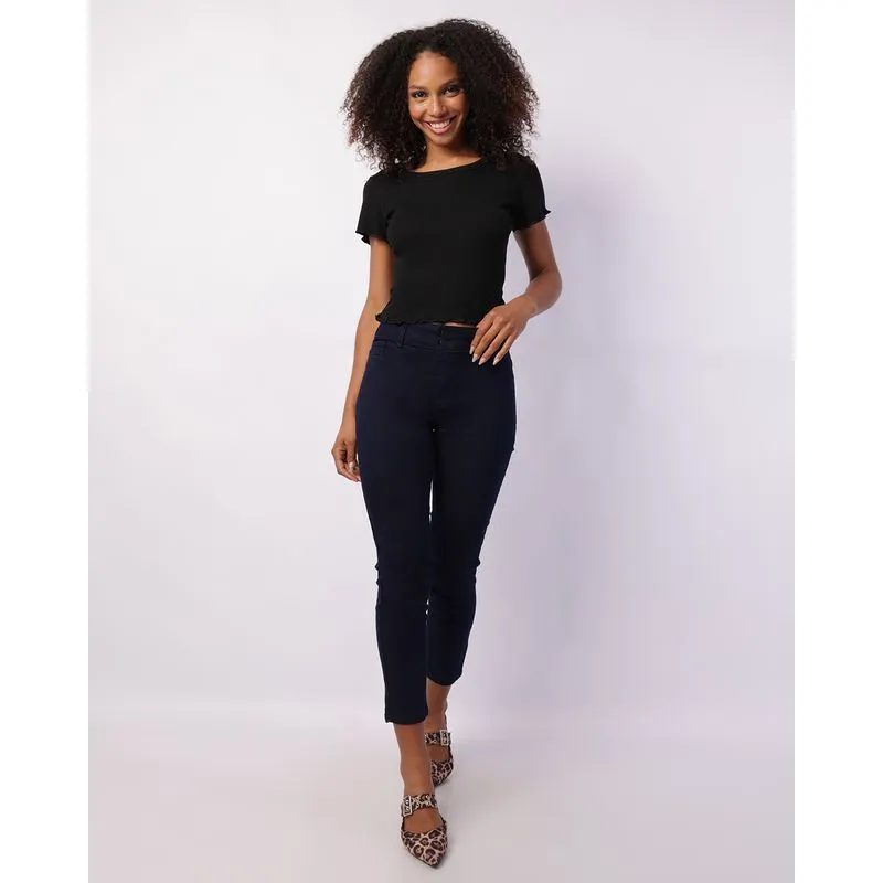 Calça Jeans Feminina Cigarrete Azul 42