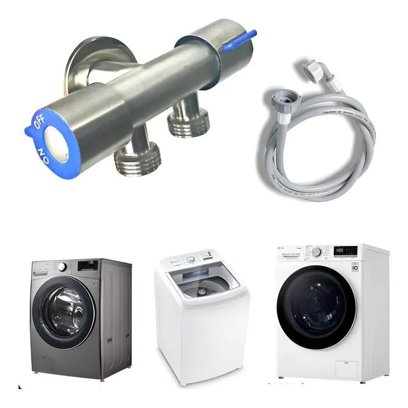 Registro Duplo Aço Inoxidável Duas Saidas 3/4 Ou 25 Mm - Aç