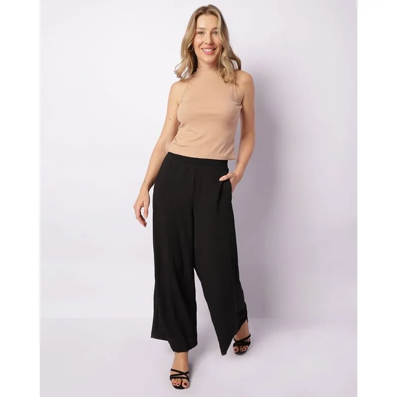 Calça Feminina Pantalona Preta P