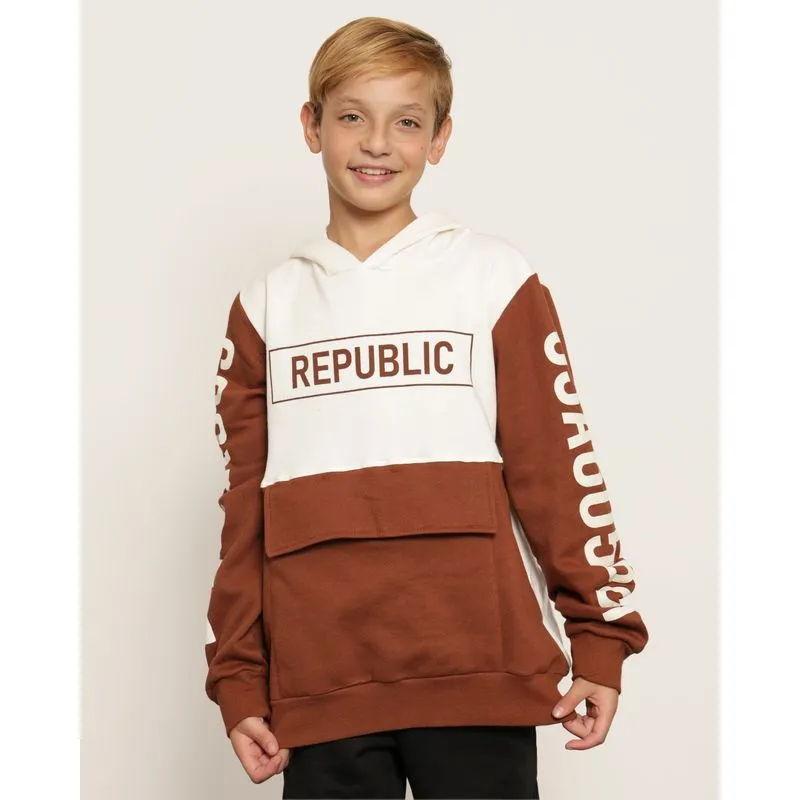 Blusão Moletom Juvenil Peluciada Com Capuz Bolso Canguru Off White 14