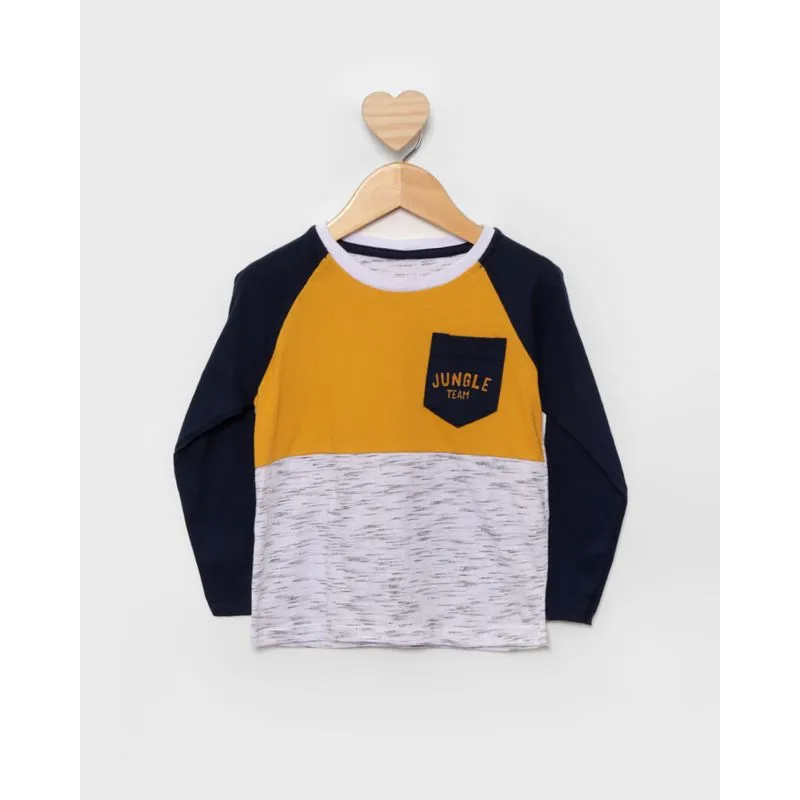 Camiseta Bebê Flame Com Recortes E Bolso Manga Longa Branca 3