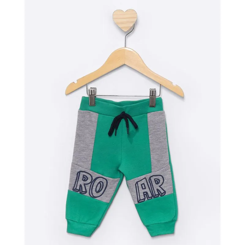 Calça Bebê Moletinho com Estampa Verde G