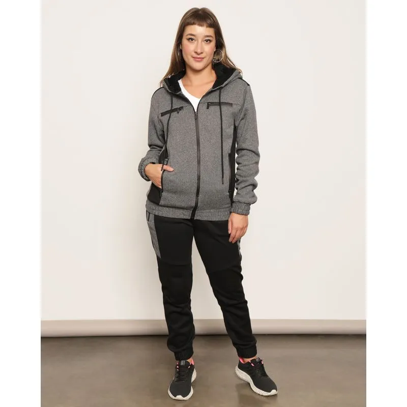 Calça Moletom Feminina Jogger Fitness Peluciada Preta P