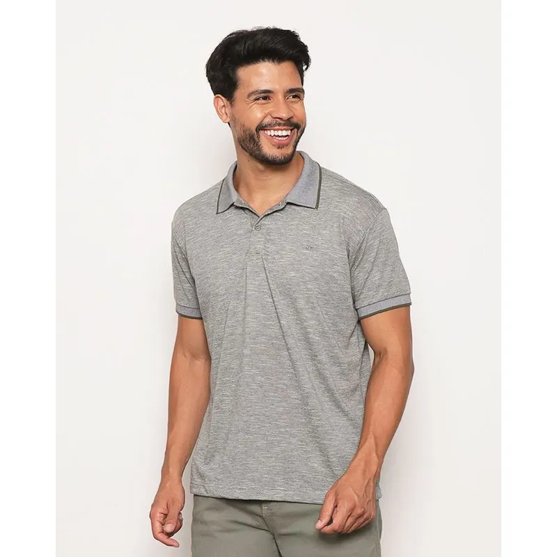 Camisa Polo Masculina Flamê Manga Curta Verde G