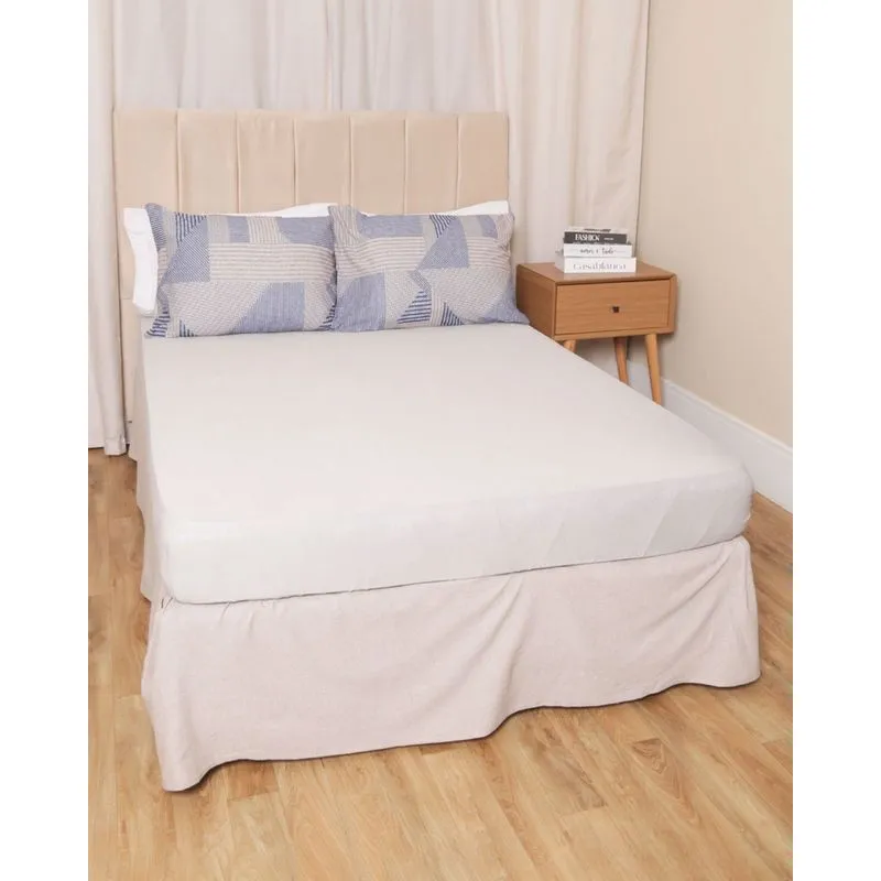 Jogo De Cama King 3 Peças Portallar Floral Bege UN
