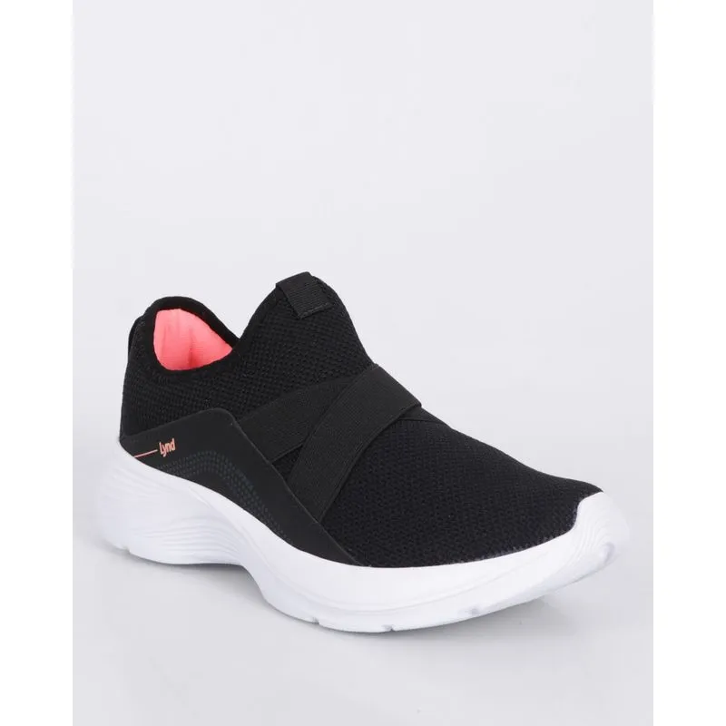 Tênis Feminino Casual Lynd Recortes Com Elástico Preto 39