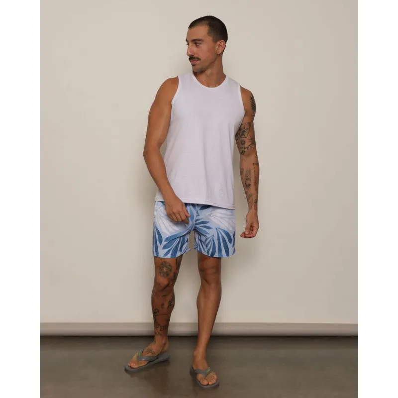 Bermuda Surf Masculina Estampada Azul GG