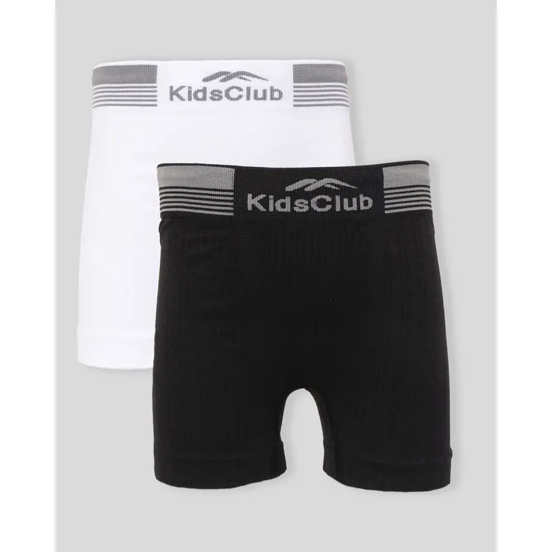 Kit 2 Cuecas Infantil DelRio Sem Costura Branco Preto GG