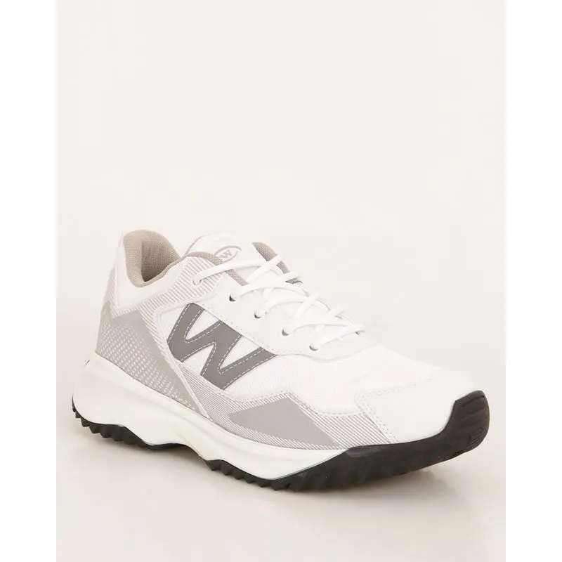 Tênis Masculino Casual Com Recortes Texturizados Branco 41