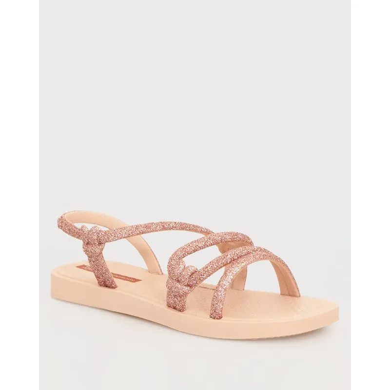 Sandália Infantil Ipanema Sempre Nova Tiras Com Glitter Rosa 26/27